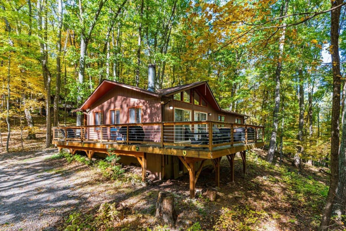 Chalet W Hot Tub, Large Deck, Grill, & Fast Wifi Берклі-Спрінгз Екстер'єр фото